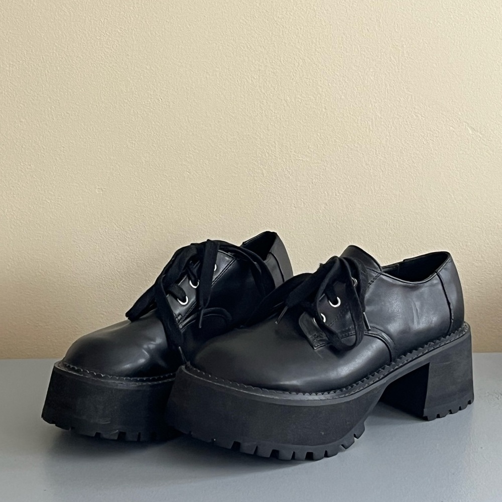 Current Mood Black Platform Shoes